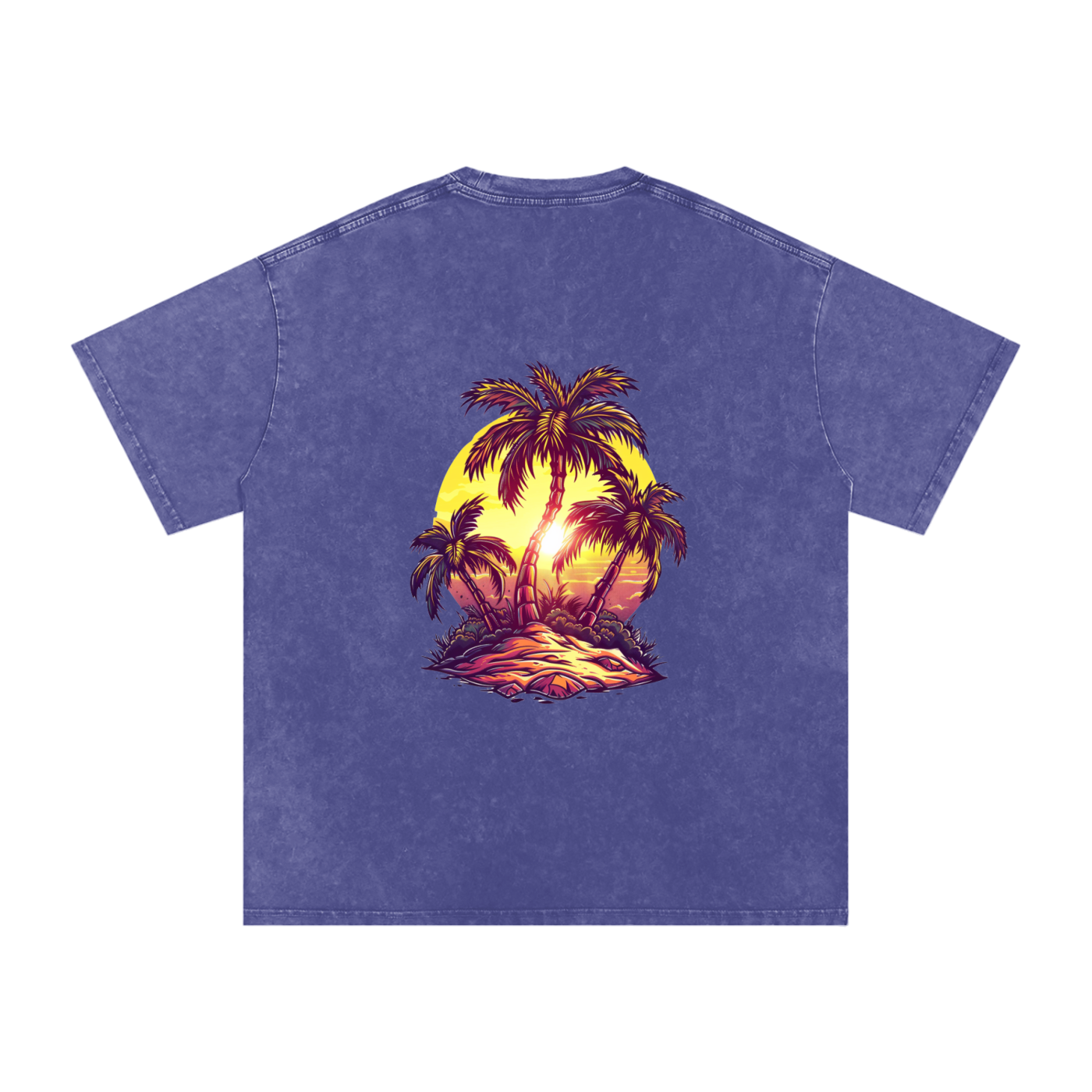 Snow Washed Oversized Cotton T-Shirt