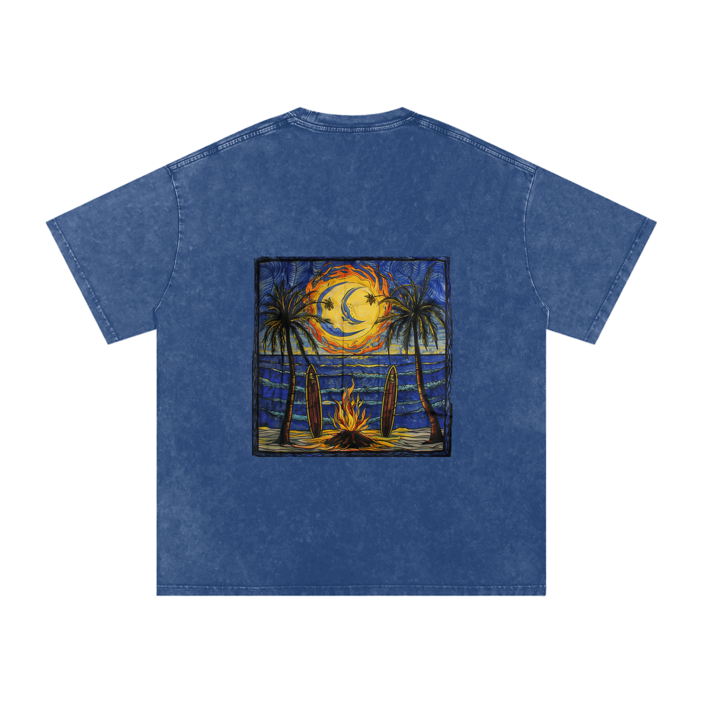 Snow Washed Oversized Cotton T-Shirt