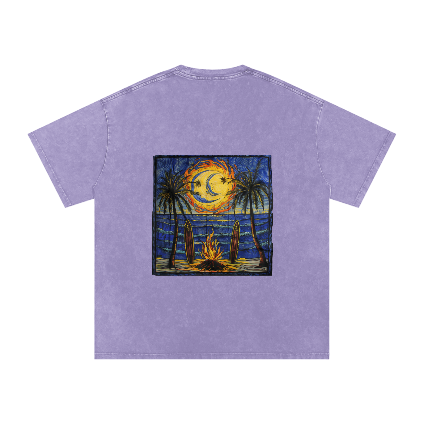 Snow Washed Oversized Cotton T-Shirt