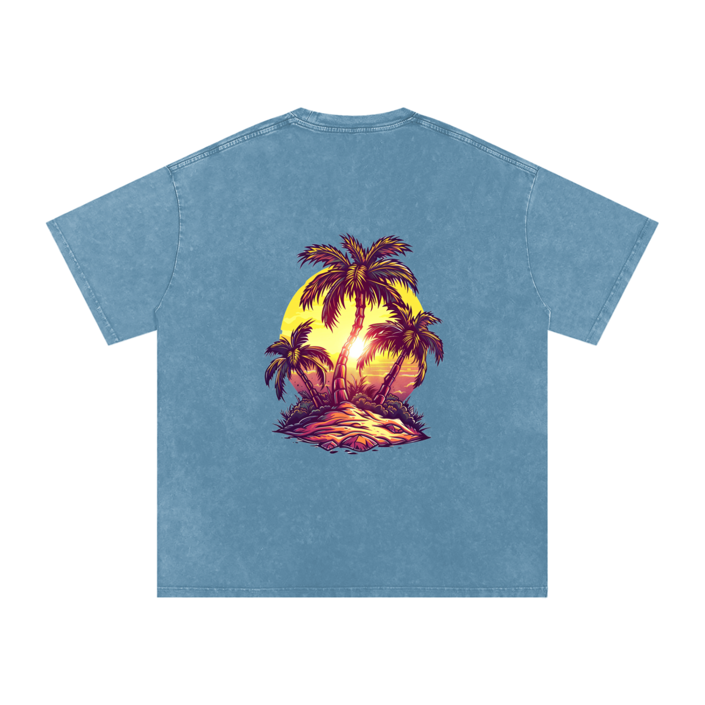 Snow Washed Oversized Cotton T-Shirt