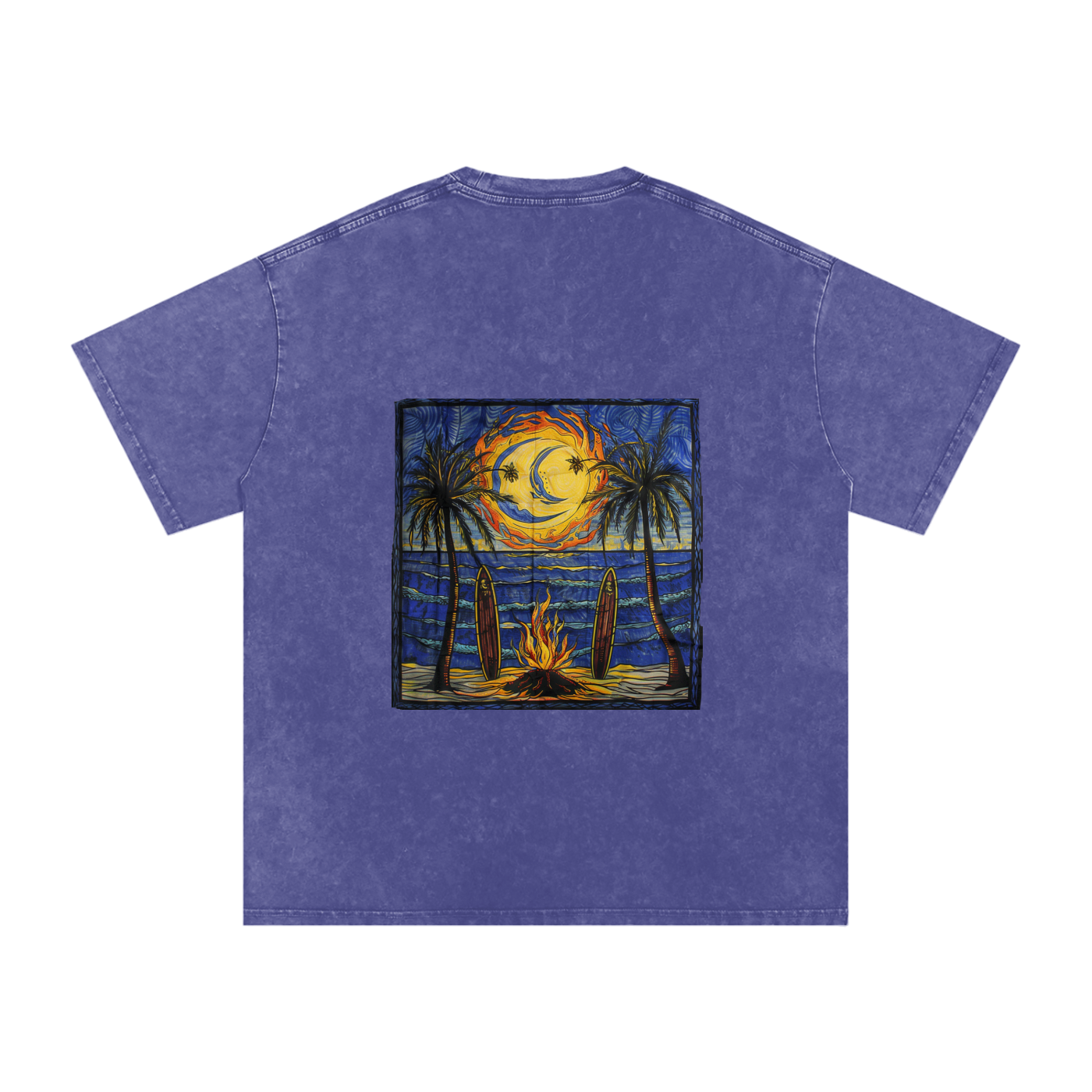 Snow Washed Oversized Cotton T-Shirt